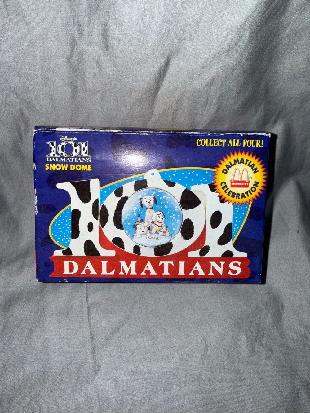 Disney 101 Dalmatians Snow Globe Box - Blue, White, Black, Red